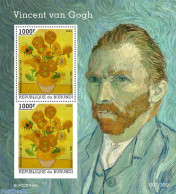 Burundi 2022 Vincent Van Gogh, Mint NH, Nature - Flowers & Plants - Art - Paintings - Vincent Van Gogh - Other & Unclassified