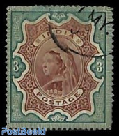 India 1895 3R, Used, Used Or CTO - Used Stamps