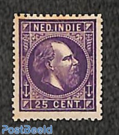 Netherlands Indies 1870 25c, Perf. 13.25:14, MNH, Original Gum With Tropical Stains, Mint NH - Autres & Non Classés