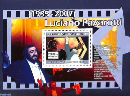 Guinea, Republic 2007 Luciano Pavarotti S/s, Mint NH, Performance Art - Music - Music