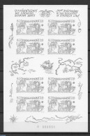 Czechoslovkia 1992 Special Sheet., Black Print., Mint NH - Autres & Non Classés
