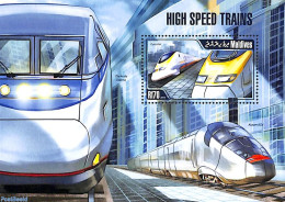 Maldives 2013 High Speed Trains S/s, Mint NH, Transport - Railways - Trains