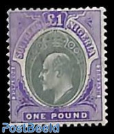 Nigeria 1904 Southern Nigeria, 1 Pound, Stamp Out Of Set, Unused (hinged) - Autres & Non Classés