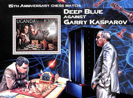 Uganda 2012 Deep Blue Against Garry Kasparov S/s, Mint NH, Sport - Chess - Chess