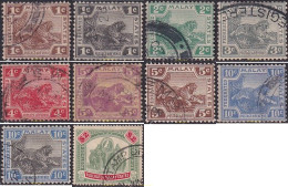 732970 USED MALAYA. Estados Federados 1921 MAMIFEROS - Fédération De Malaya