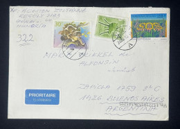 CM) 2002. HUNGARY. AIRMAIL ENVELOPE SENT ARGENTINA. MULTIPLE FAUNA AND NATURE STAMPS. XF - Hungary