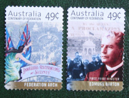 100 Years Commonwealth 2001 Mi 2009-2010 Yv 1909-1910 Used Gebruikt Oblitere Australia Australien  Australie - Used Stamps