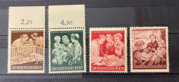 Deutsches Reich - 1944 - Michel Nr. 869/872 - Postfrisch - Unused Stamps