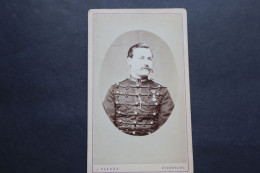 CDV   Artilleur De La Coloniale  Avec Médaille Militaire  Belles Moustaches  Par DESREZ  Cherbourg   Normandie - Guerre, Militaire