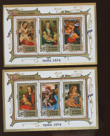 1974. NOEL XtMas  Peintures      Cob PAIRE BF.82/83  **. Mi. MI.Bk 84/85    Y&T.  **    Mint NH.  Cote 11,5,- € - Unused Stamps