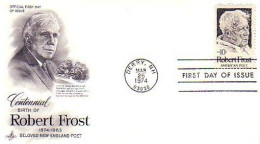 USA Robert Frost Poet FDC ( A60 755a) - Writers