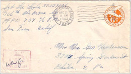 USA Censored Cover 1944 From Indonesia Netherlands East Indies ( A61 832) - Militaria