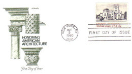 USA FDC Architecture Lyndthurst Tarrytown ( A61 521) - Monumenti