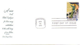USA FDC Mail Carrier Metiers De La Poste ( A61 361) - Other & Unclassified