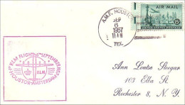 USA FDC First Flight KLM Houston - Amsterdam ( A61 132) - Event Covers