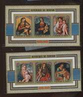 1973. NOEL XtMas  Peintures +2F     Cob Paire ND  BF.73*/7A  **. Mi. MI.Bk 75/76.     Y&T.  **    Mint NH.  Cote 16,00 € - Unused Stamps