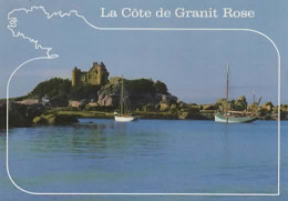 LA COTE DE GRANIT ROSE, LE CHATEAU DE COSTAERES,VIEUX GREMENTS COULEUR  REF 17058 - Trégastel