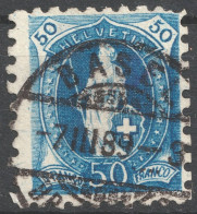 Schweiz Suisse HELVETIA 1888: 11 Zähne KZ I 1888: Zu 70B Mi 62XB Yv 84 (11 Dents) Voll-⊙ BASEL 7.III.89 (Zu CHF 475.00) - Used Stamps