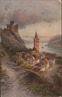 71471618 St Goarshausen Burg Maus Kuenstlerkarte Rheinpanorama St Goarshausen - Loreley