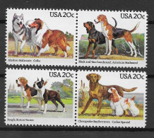 USA 1984.  Dogs Sn 2098-01  (**) - Unused Stamps