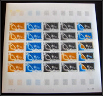 94093 Y&t PA Airmail N°49 Satellite D1 Espace Space Mauritanie Essai Proof Non Dentelé Imperf Feuille Sheet ** MNH 1966 - Afrique