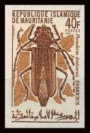 94059c Y&t N°280 Plocaederus Insectes Insects Beetle Mauritanie Essai Proof Non Dentelé Imperf Paire ** MNH 1970 - Mauritanie (1960-...)