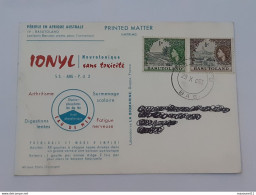 Timbres Du Basutoland Sur Carte Avec Publicité Ionyl .. Lot495 . - 1933-1964 Colonie Britannique