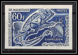 94015 Y&t N°176 Cameleon Chameleon Animaux Animals 1963 Mauritanie Essai Proof Non Dentelé Imperf ** MNH  - Other & Unclassified