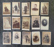 Lot 15 CDV Carte De Visite - Albumine - Vers 1865 - Old (before 1900)