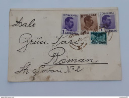 Romania - Roumanie - Timbres Divers Sur Lettre De Décembre 1939 Avec Cachet Roman Scrisori .. Lot495 . - Lettres & Documents