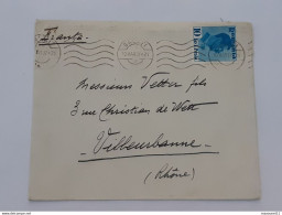 Romania - Roumanie - Timbresur Enveloppe Envoyée De Galati - Galatz Vers Villeurbanne .. Lot495. - Storia Postale