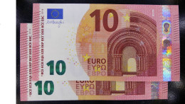 SC / UNC 10 Euro 2014 V002E3 V España / Spain Firma: Draghi Pareja Correlativa - 10 Euro