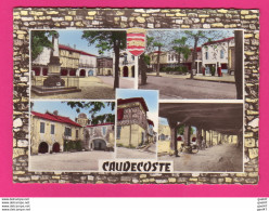 CPA (Ref Z 3943) 5.1.4.8.7 CAUDECOSTE (47 LOT & GARONNE) La Place A. Casse La PlaceRaoul Rogale MULTI VUES - Autres & Non Classés