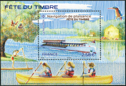 France 2024. Stamp Day 2024: Traveling By Water (MNH OG) Souvenir Sheet - Neufs