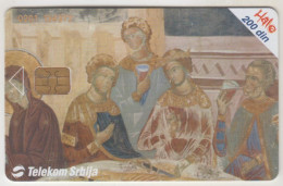 SERBIA - Fresco, Kalenic Monastery 1413 , 01/02,  Tirage 300.000, Used - Jugoslawien