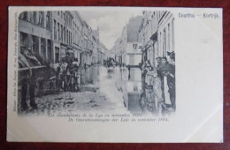 Cpa Kortrijk ; De Overstroomingen Der Leie In November 1894 - Kortrijk