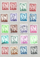 Belgie Belgique 1958 Boudewijn Met Bril Timbre Lot 20 Used Stamps Postzegels Belgium Htje - Collections