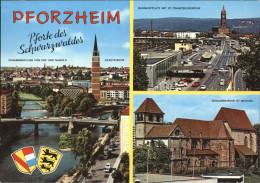 71468959 Pforzheim Schlosskirche U.Bahnhofsplatz Pforzheim - Pforzheim