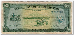 PHILIPPINES,1/2 PESO,ND (1949)P.132,aF - Philippines