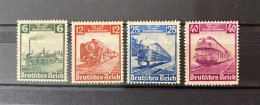 Deutsches Reich - 1935 - Michel Nr. 580/583 - Ungebraucht M. Falz/Ungebraucht O. Gummi - Unused Stamps