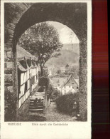 71464778 Montjoie Monschau Blick Durch Die Eselsbruecke Am Gericht - Monschau