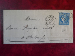 DQ2  FRANCE   LETTRE  1871 BUXY LYON PARIS A CHALON +CERES BORDEAUX N°45C  +AFF. INTERESSANT+ - 1870 Bordeaux Printing