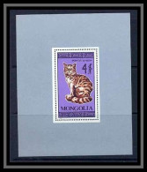 Mongolie (Mongolia) 96 - BLOC N° 121 Chats (cats Cat Chat) Cote 9 Euros - Hauskatzen