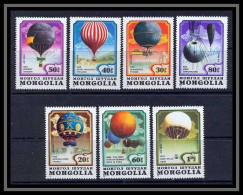 Mongolie (Mongolia) 4 N° 145 / 151 Zeppelins - Montgolfieres (Airships) Cote 6 Euros - Airships