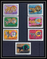 Mongolie (Mongolia) 109 N° 1038/44 Faune (Animals & Fauna) Felins Cote 7 Euros - Félins