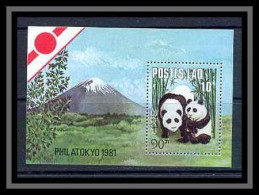 Laos 40 N° 66 BLOC PANDA PHILATOKYO 81 Faune (Animals & Fauna) Cote 9.25 - Bears