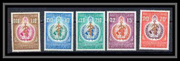 Laos 24 - N° 177/ 181 OMS Cote 6.35 Euros - WGO
