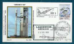 Espace 1993 09 24 - CNES - Ariane V59 - Pochette Complète - Europa