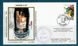 Espace 1993 09 24 - CNES - Ariane V59 - Satellite SPOT 3 Et Les Micosatellites - Europe