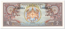 BHUTAN,2 NGULTRUM,1981,P.6,UNC - Bhutan